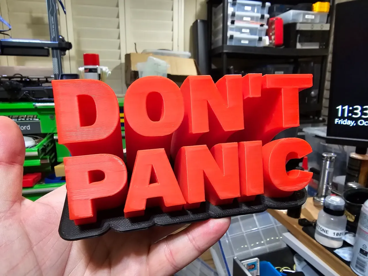 Sweeping Dual-Tone Custom Nameplate – 2-Line Personalized Design